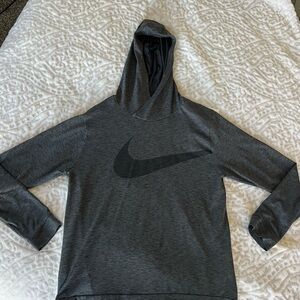 Nike Men's Charcoal Hoodie Sweater